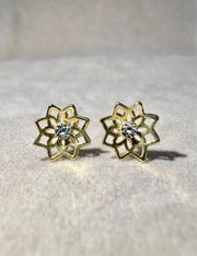 18ct Gold Stud Earrings CodeA01T01