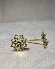 18ct Gold Stud Earrings CodeA01T01