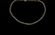 18ct Yellow Gold Tennis Bracelet White Sapphires CodeA03T04