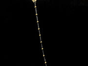 18ct Two Toned, Beaded, ID Bracelet CodeA01T05