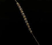 18ct Yellow Gold Three Toned Bracelet CodeA03T03