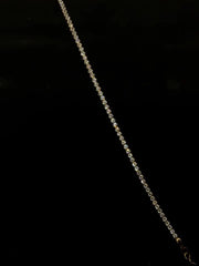 18ct Yellow Gold Tennis Bracelet White Sapphires CodeA03T04