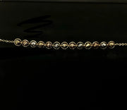 18ct Yellow Gold Three Toned Bracelet CodeA03T03