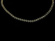 18ct Yellow Gold Tennis Bracelet White Sapphires CodeA03T04