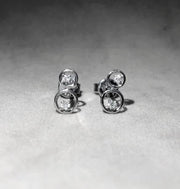 18ct White Gold Diamond Earrings TDW 0.06ct