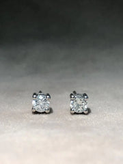 18ct White Gold Diamond Earrings TDW 0.20t