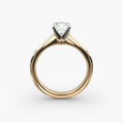 Petite Solitaire Engagement Ring in 14k Yellow Gold