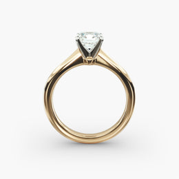 Petite Solitaire Engagement Ring in 14k Yellow Gold