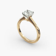 Petite Solitaire Engagement Ring in 14k Yellow Gold