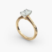 Petite Solitaire Engagement Ring in 14k Yellow Gold