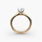 Petite Solitaire Engagement Ring in 14k Yellow Gold