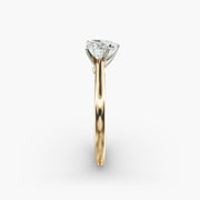 Petite Solitaire Engagement Ring in 14k Yellow Gold