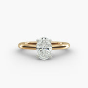 Delicate Solitaire Engagement Ring in 18ct Yellow Gold