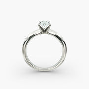 Classic Simple Solitaire Engagement Ring in 18ct White Gold