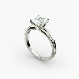 Timeless Classic Solitaire Engagement Ring in 18ct White Gold