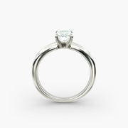 Timeless Elegant Solitaire Engagement Ring in 18ct White Gold