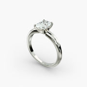 Timeless Elegant Solitaire Engagement Ring in 18ct White Gold