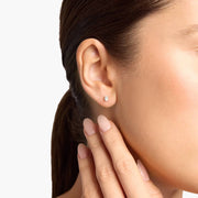 Oval Cut Diamond Stud Earrings In 18ct White Gold