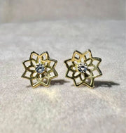 18ct Gold Stud Earrings CodeA01T01