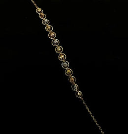 18ct Yellow Gold Three Toned Bracelet CodeA03T03