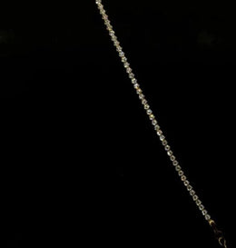18ct Yellow Gold Tennis Bracelet White Sapphires CodeA03T04