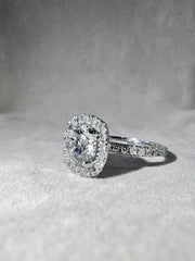 18k White Gold 1.81ct D/VVS2 Round Lab Grown Diamond Engagement Ring