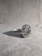 18k White Gold 1.81ct D/VVS2 Round Lab Grown Diamond Engagement Ring