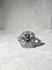 18k White Gold 1.81ct D/VVS2 Round Lab Grown Diamond Engagement Ring